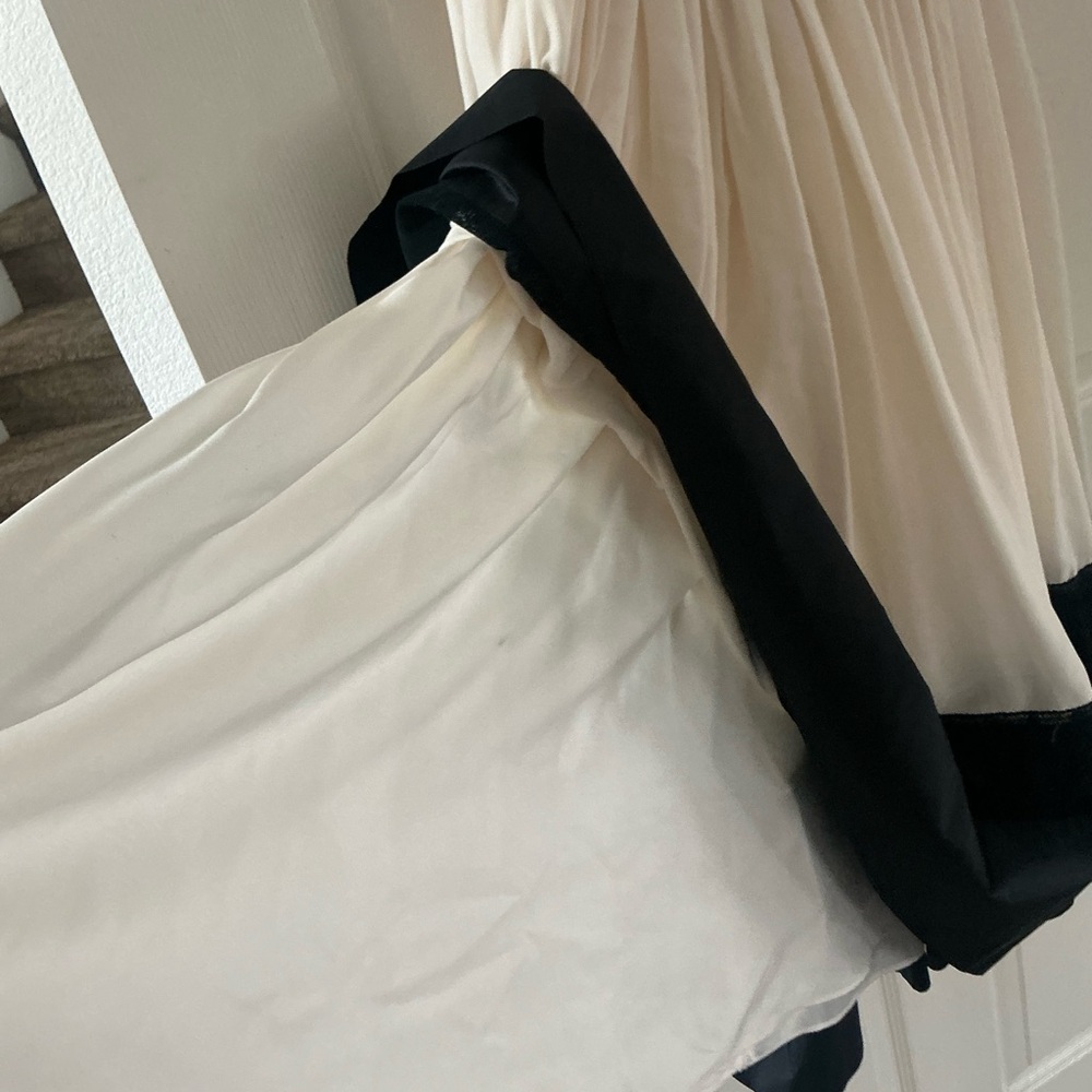 Source Unknown Black and Cream Midi Dress - Picture 5 of 5